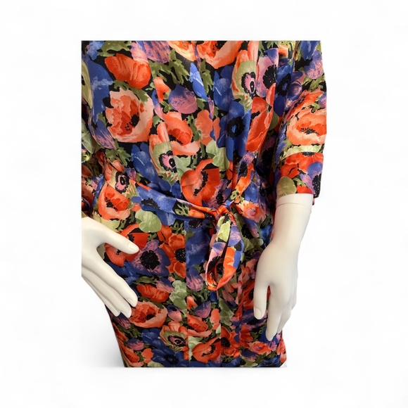 Vintage Victoria’s Secret Gold Label Short Floral Kimono Robe S - Picture 4 of 7